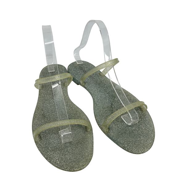 Stuart Weitzman Sawyer Glitter Jelly Sandals Size 9‎ - Picture 6 of 10